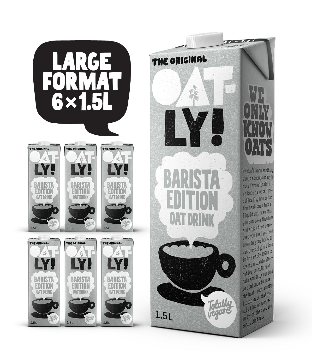 OATLY Oat Drink Barista Edition, 6 x 1L