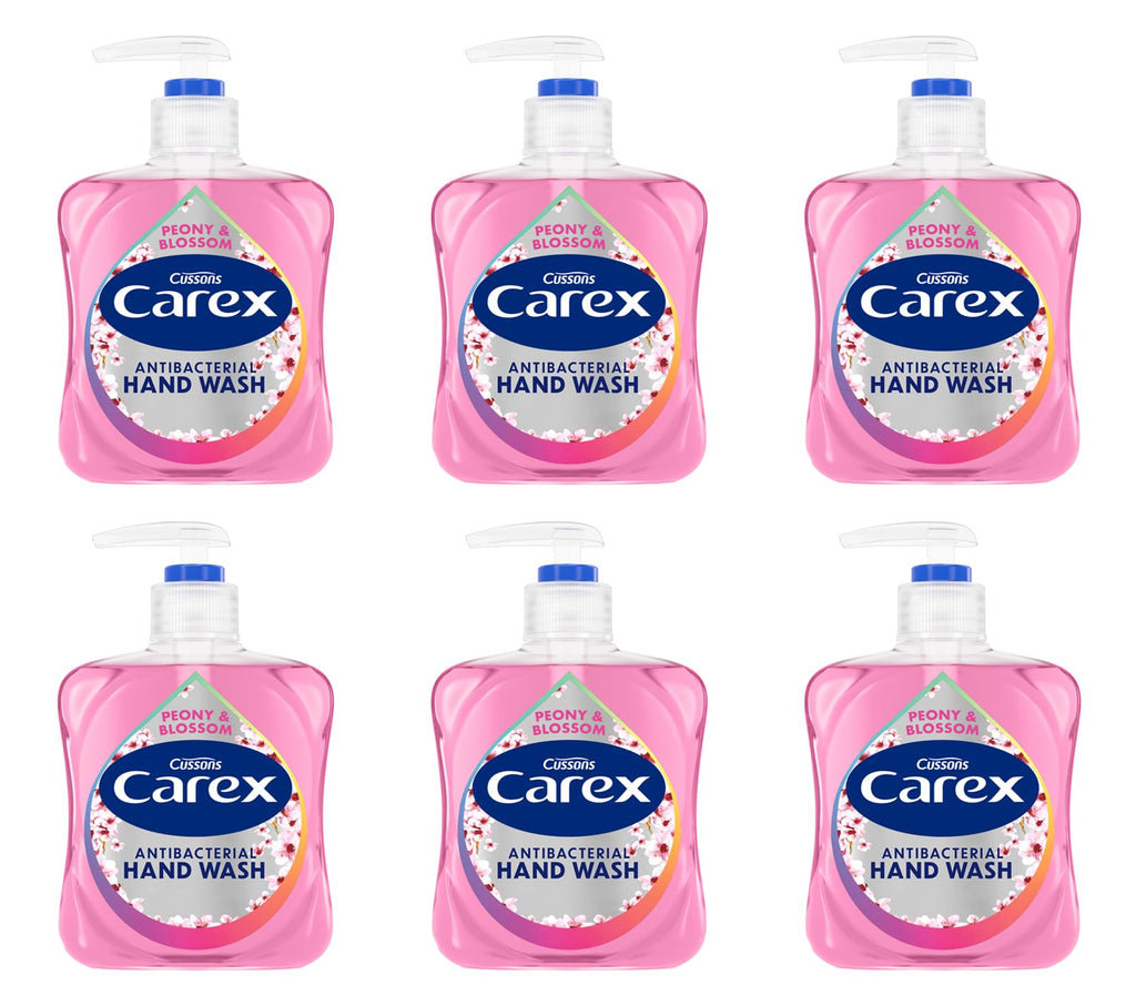 Carex Original Antibacterial Hand Wash, Clean & Protect Hands, Bulk Buy, Pack of 6 x 250 ml (Packaging may vary)