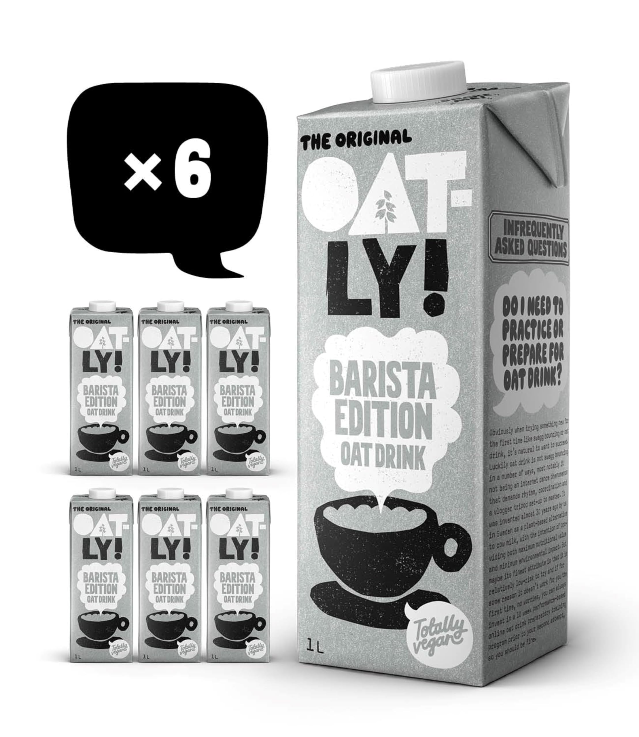 OATLY Oat Drink Barista Edition, 6 x 1L