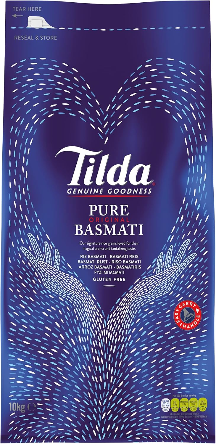 Tilda Pure Basmati Rice, 10kg